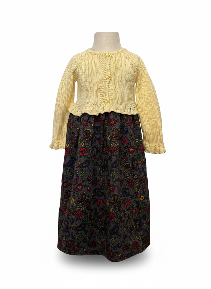 The Heirloom Knit Dress Yellow