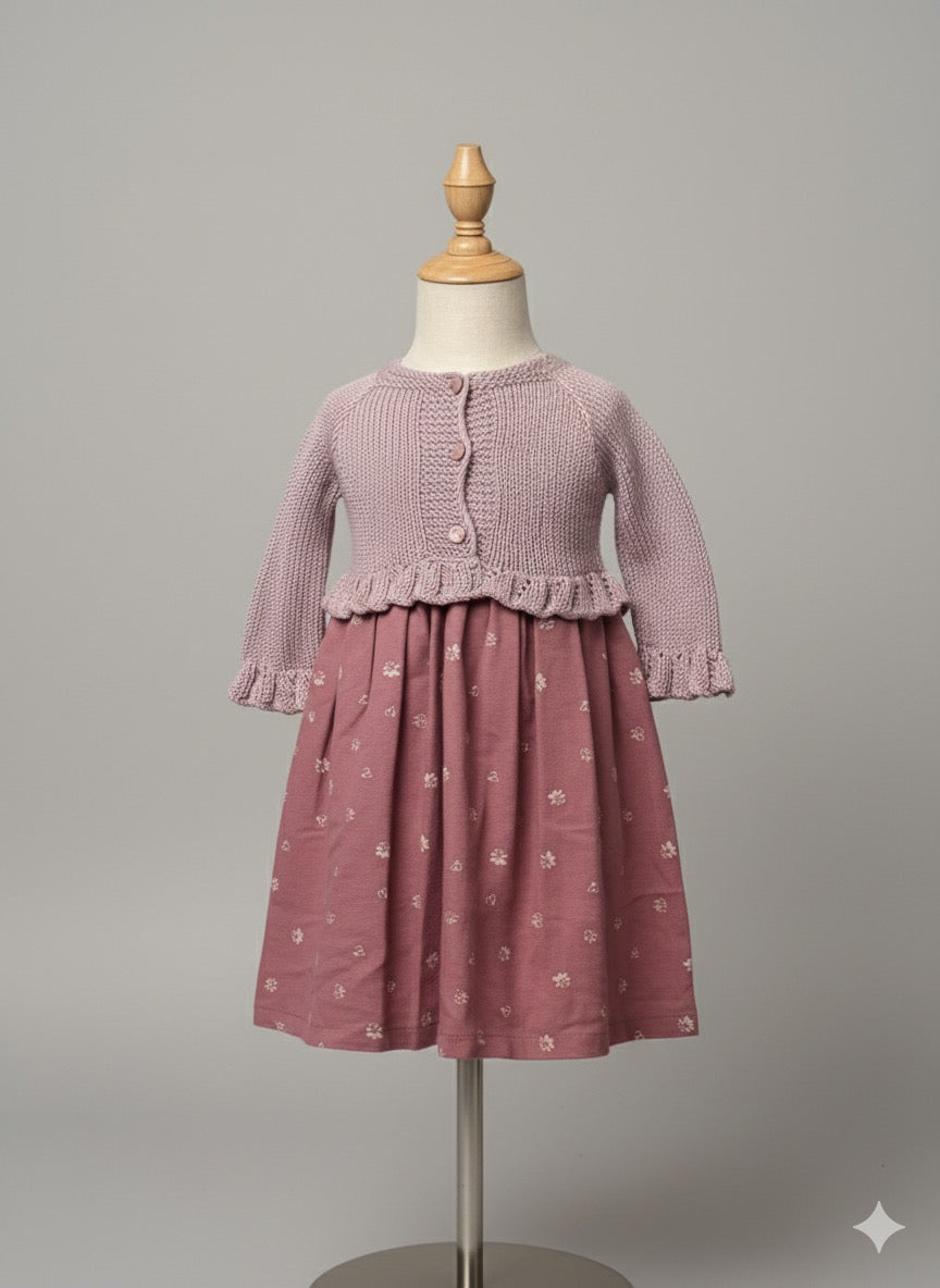 The Heirloom Knit Dress Pink