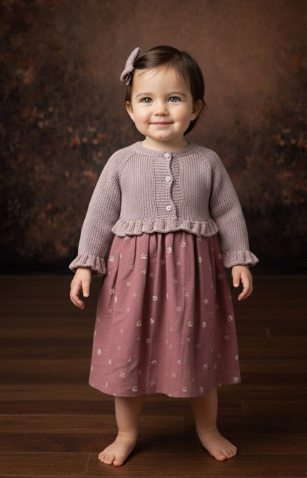 The Heirloom Knit Dress Pink