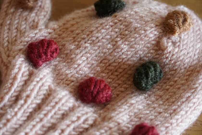 Joyful Pops Soft Pink & Colorful Mittens