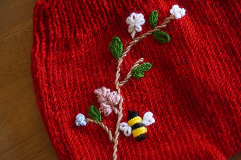 Red Baby Romper & Bonnet Set