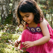 Fuchsia Striped Floral Sundress