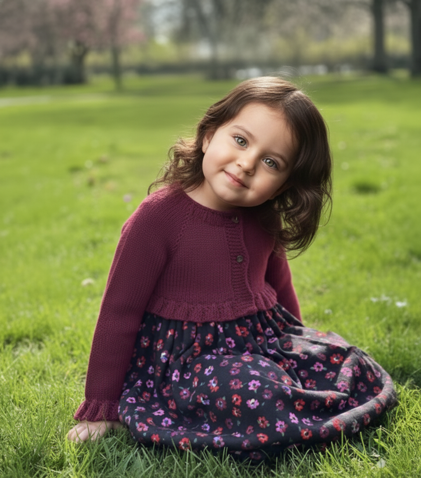 The Heirloom Knit Dress Burgundy