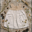Natural crochet dress flat-lay