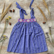 Periwinkle Tie-Shoulder Floral Dress