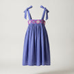 Periwinkle Tie-Shoulder Floral Dress