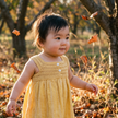 Yellow Striped Cotton Baby Sundress